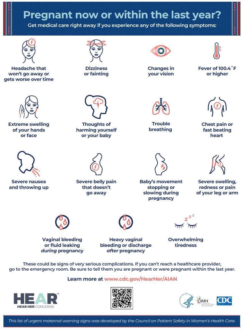 Urgent warning signs poster