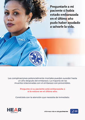 Pregunte si su paciente había estado embarazada en el último año.
