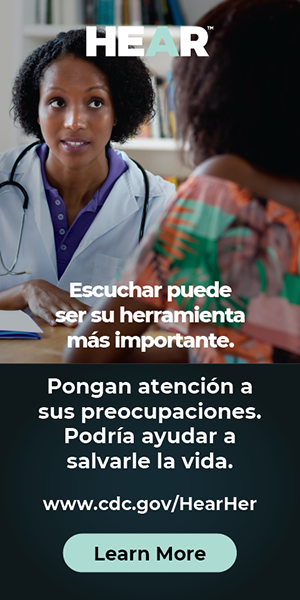 Campaña Hear Her: Escuchar puede ser su herramienta más importante. Presten atención, podría ayudar a salvar una vida.
