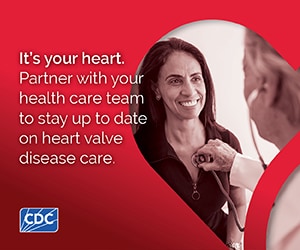 Web Badge 2 It's your heart. Partner with your health care team to stay up to date on heart valve disease care.