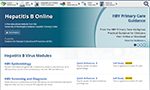 HepBOnline Top of Hepatitis B Online website homepage