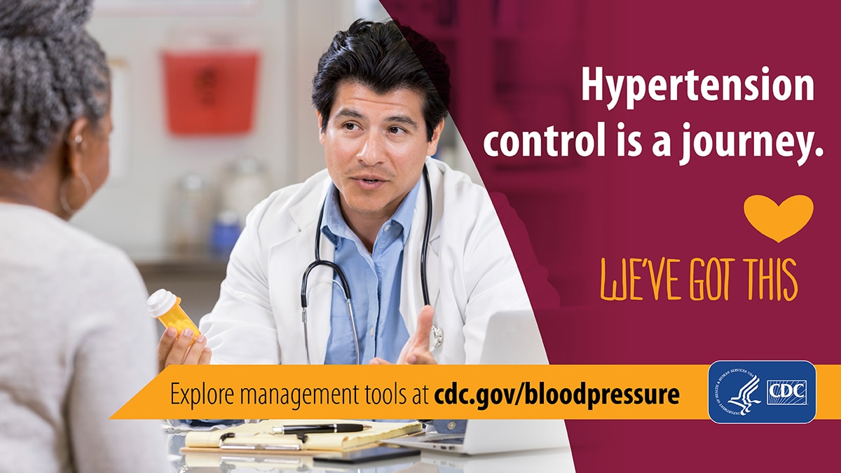 Hypertension control is a journey. Explore management tools at cdc.gov/bloodpressure.