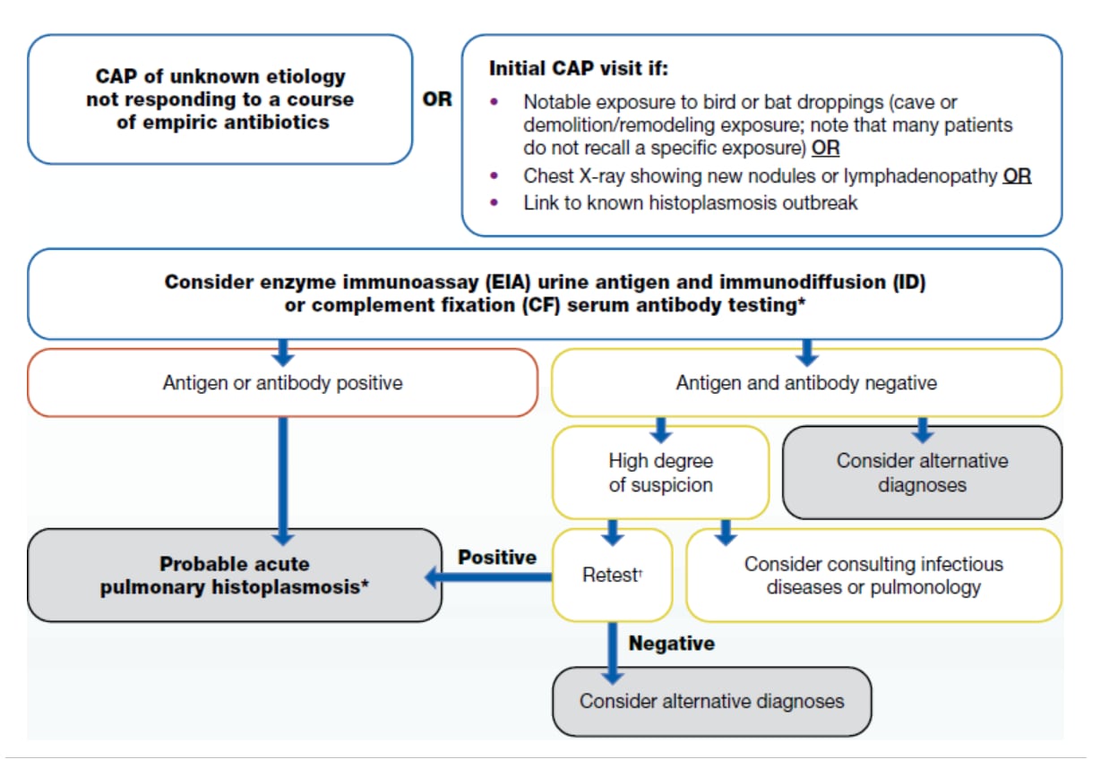 Image of histoplasmosis algorithm