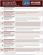 Top 10 List for HPV Vaccination Success.