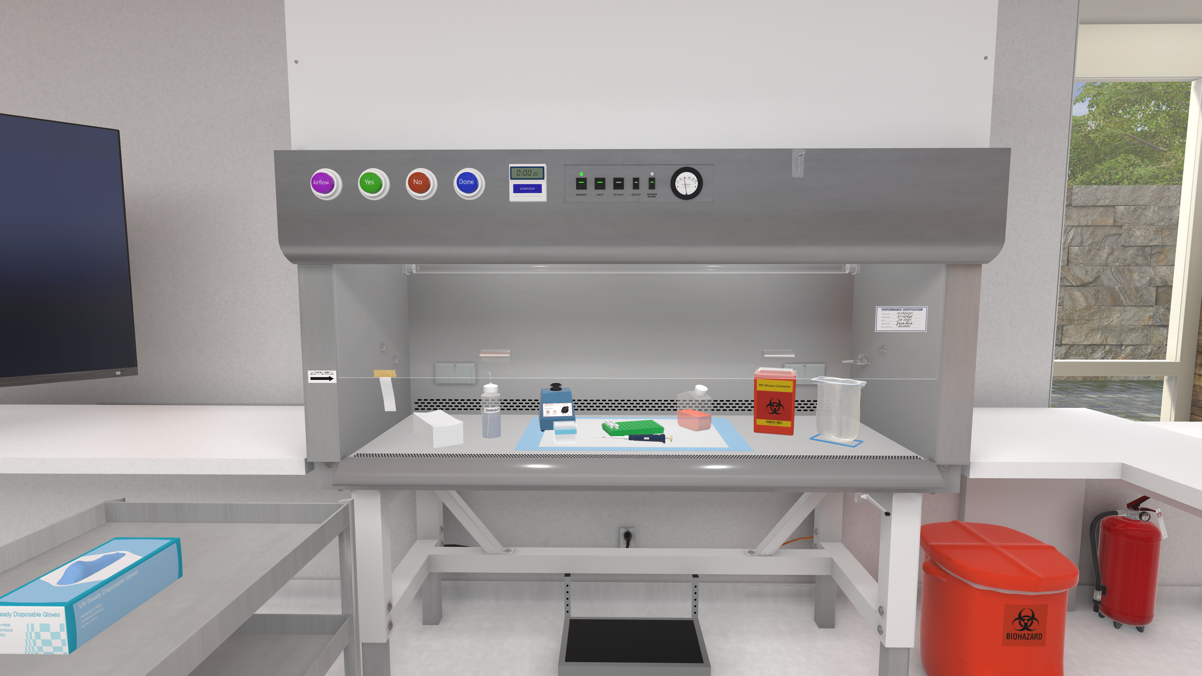 LabTrainingVR: Biosafety Cabinet Edition