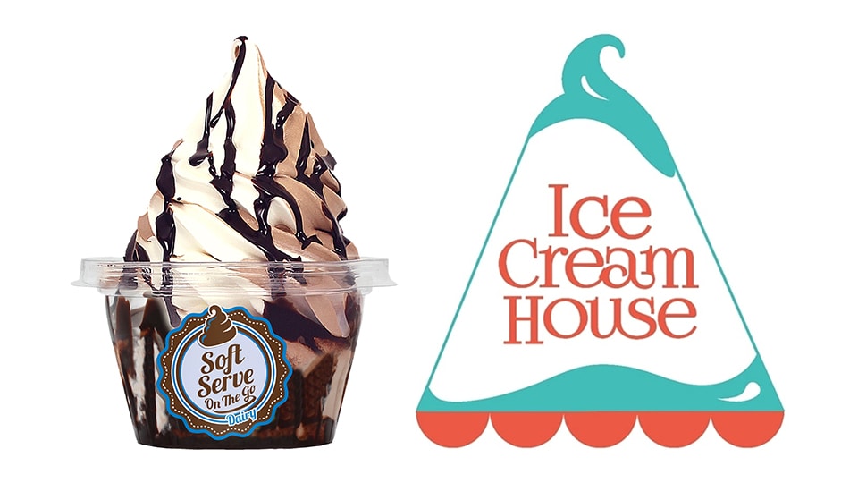 “Soft Serve on The Go” ice cream cups “Soft Serve on The Go” ice cream cups
