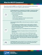 Handout: What Are ME/CFS Symptoms?