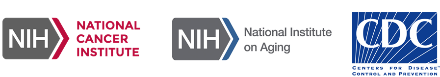 CDC-NCI-NIA-graphic CDC, NCI and NIA logos