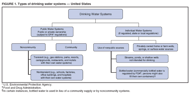 FIGURE 1. Types of drinking water systems ?United States