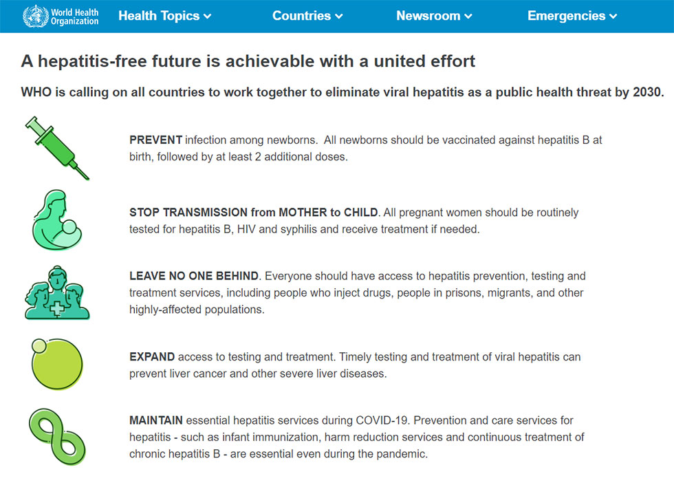 CDCwork03 World Health Organization Hepatitis Free Future