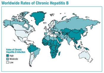 Phapproach04 Worldwide rates of chronic hepatitis B