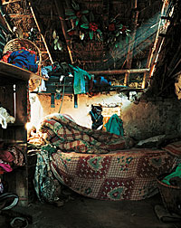 nepal-child-bed.jpg Photograph of where a Nepalese child sleeps