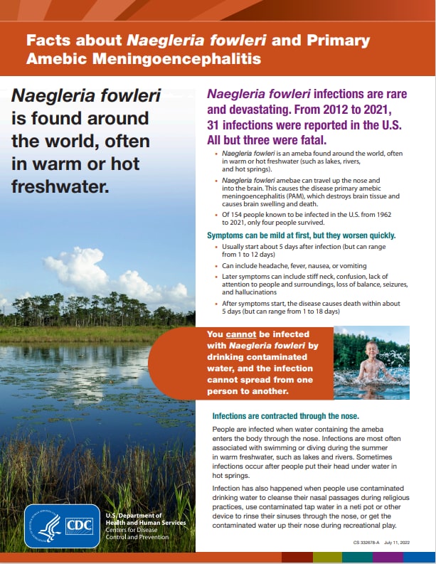 Naegleria fowleri Fact Sheet