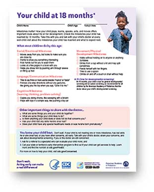 18 month front checklist 18 month checklist front