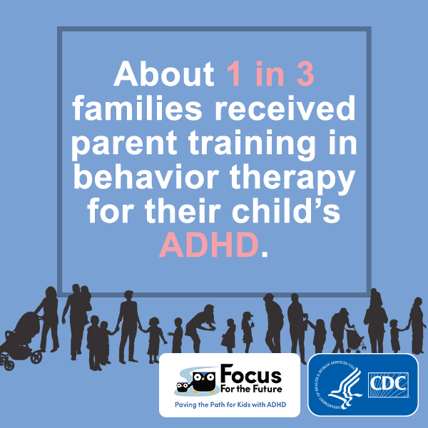 adhd-types-of-treatment-600x600 About 1 in 3 families received parent training in behavior therapy for their child's ADHD.