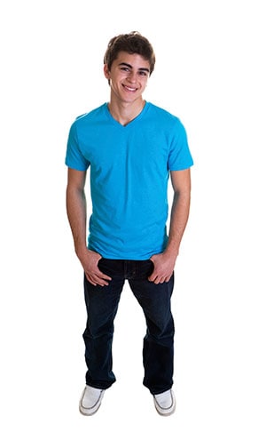 teen-blue-shirt-300px.jpg A teenage boy wearing a blue shirt