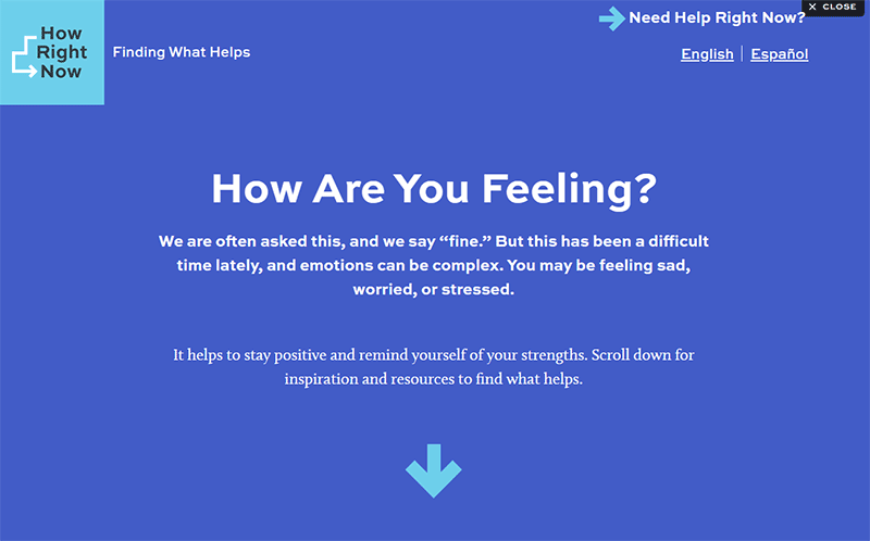 how-right-now How Right Now website screenshot