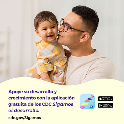 Download CDCs free -Spanish Download CDC’s free Milestone Tracker App