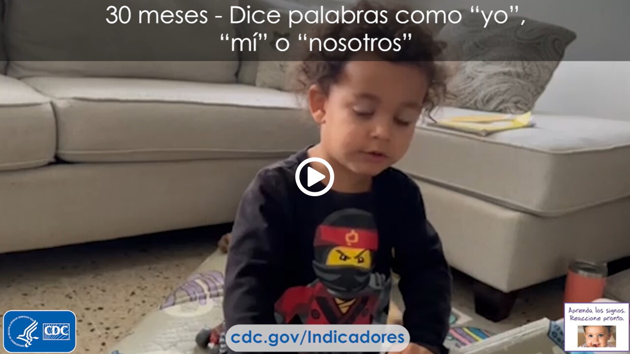 Dice palabras como “yo”, “mi” o “nosotros”