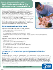 La infección del tracto urinario Hoja Informativa