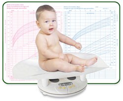 baby on scale
