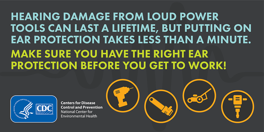 hearing damage from loud power tools can last a lifetime, but putting on ear protection takes less than a minute. make sure you have the right ear protection before you get to work!
