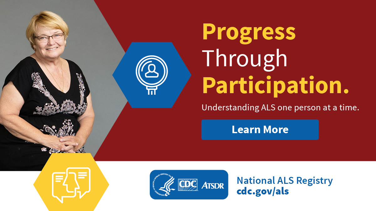 ALS Registry Social Graphic for FB and Twitter 4 Progress through participation. Understand ALS one person at a time. Learn more at http://www.cy118119.com/als/.