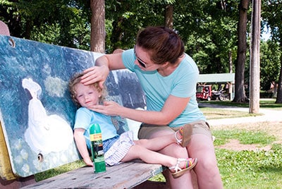 Use EPA-registered insect repellent to protect your family from insect and tick bites.