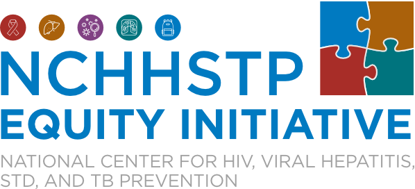 NCHHSTP Equity Initiative - Decorative Illustration of four interlocked puzzle pieces.