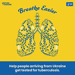 — title missing — A picture of lungs for a Uniting for Ukraine tuberculosis campaign