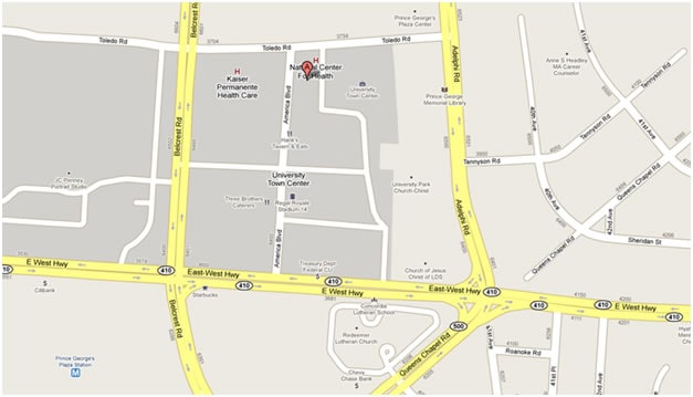 Hyattsville, MD Map