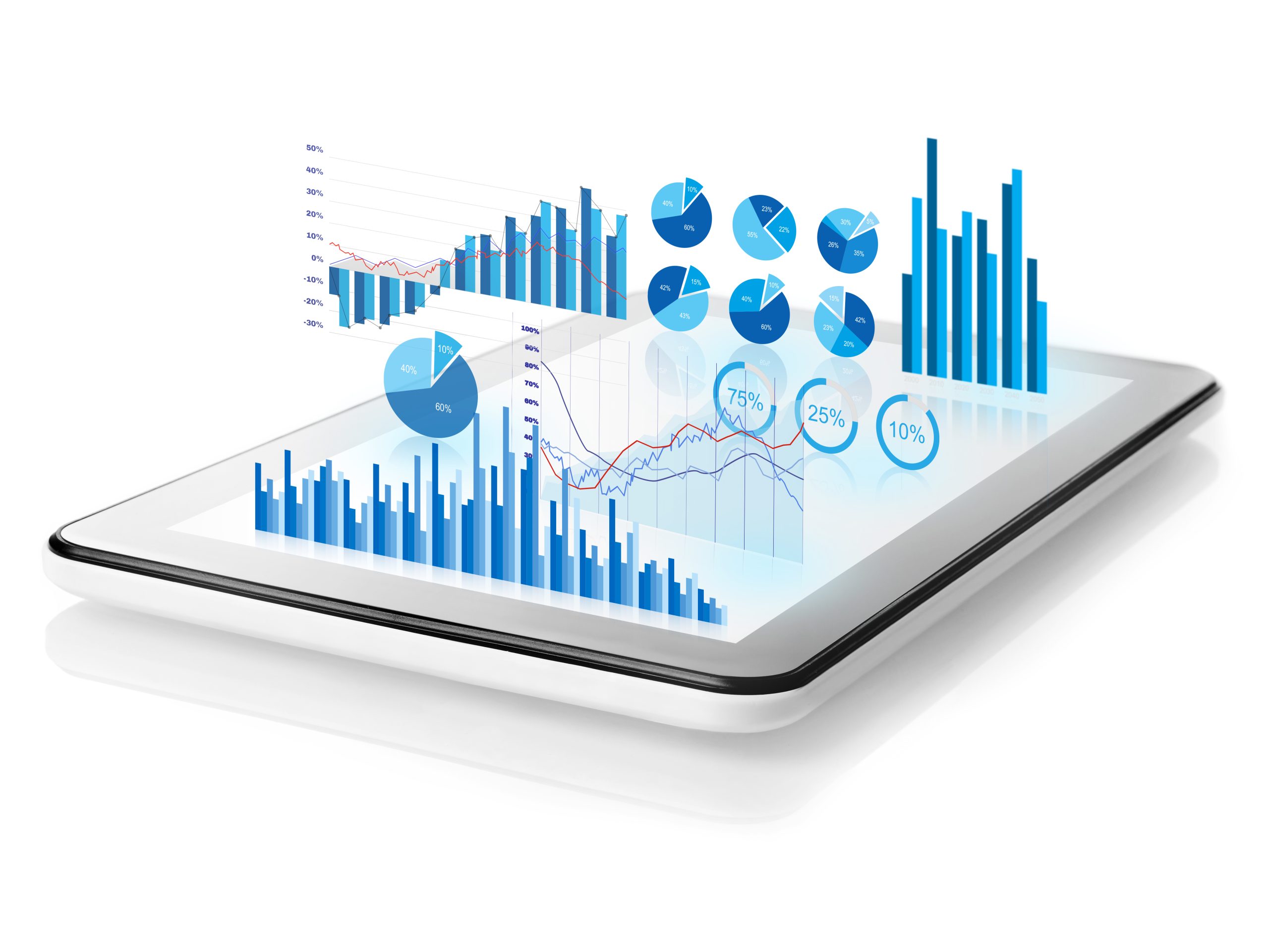 Diagrams projecting from tablet Diagrams projecting from tablet
