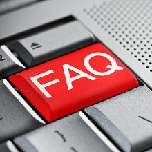FAQ button