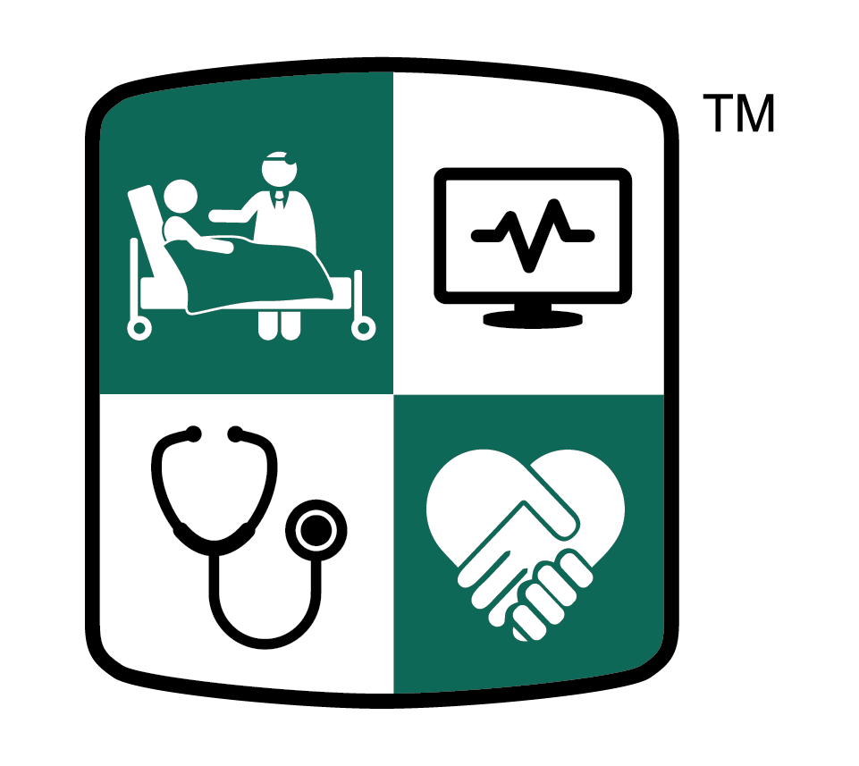 Health Care Surveys Logo National Health Care Surveys logo. Green shield with heath care icons