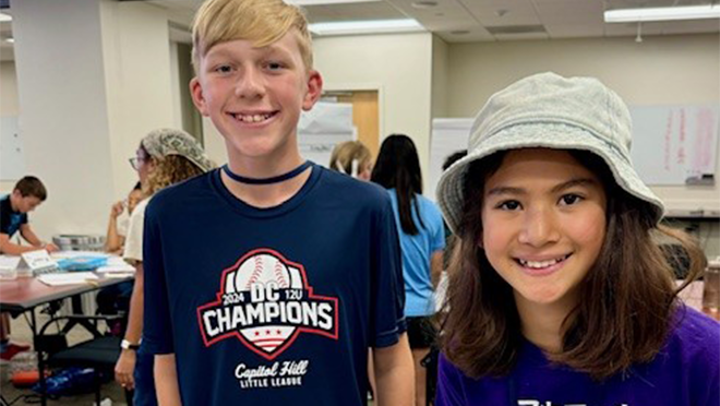 2024 Data Detectives Maryland - 4 Two kids smiling.