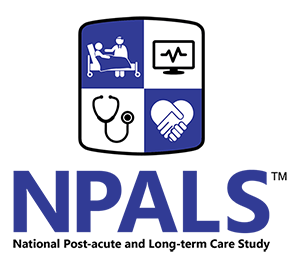 NPALS-v-RGB Blue shield logo for the National Post-acute and Long-term Care Survey.