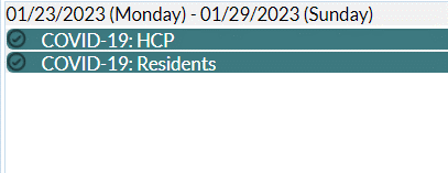 green-calendar-information Checking the calendar view and seeing that the week appears green.