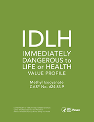 2017-105 Cover shot of Immediately Dangerous to Life or Health Value Profile for Methyl Isocyanate