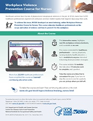 2017-114.png cover of NIOSH doc 2017-114 Workplace Violence Prevention Course for Nurses