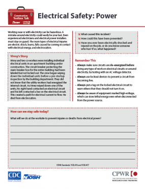 Electrical Safety: Power 2022-141 Cover Image Electrical Safety: Power 2022-141 Cover Image