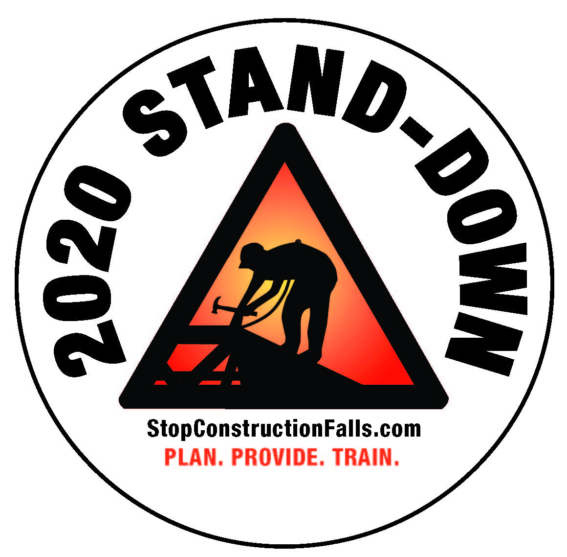 Stand Down hardhat sticker