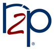 r2p stylized typography reading r2p