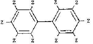 Polychlorinated biphenyls (PCBs) describe a group, of synthetic chlorinated organic compounds having the following structure
