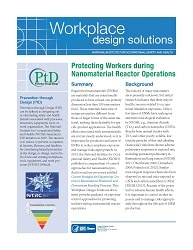 cover page for document 2018-120 Cover of NIOSH Publication 2018-120 "Workplace Design Solutions: Protecting Workers during Nanomaterial Reactor Operations"