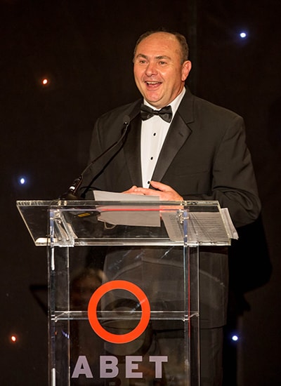 Dr. John Sammarco at the 2017 ABET Awards