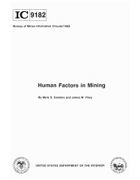 Cover image for Human Factors in Mining