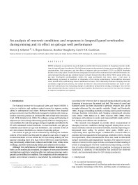 Image of publication An Analysis of Reservoir Conditions and Responses in Longwall Panel Overburden During Mining and its Effect on Gob Gas Well Performance