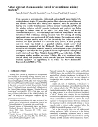 Image of publication A Dual Sprocket Chain as a Noise Control for a Continuous Mining Machine