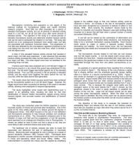 Image of publication An Evaluation of Microseismic Activity Associated with Major Roof Falls in a Limestone Mine: a Case Study