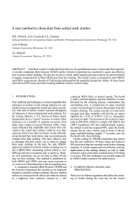 Image of publication A New Method to Clean Dust from Soiled Work Clothes